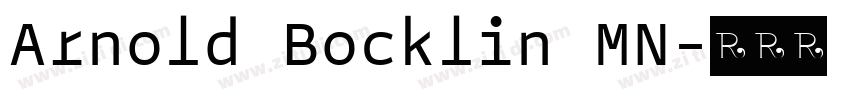 Arnold Bocklin MN字体转换